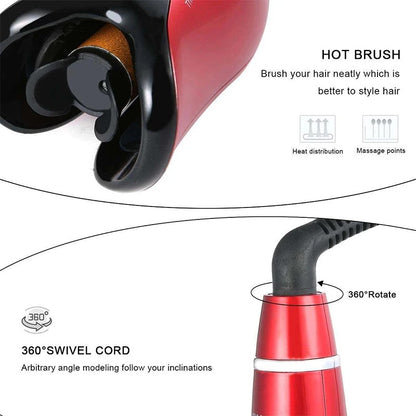 Rotating Ceramic Curling Iron