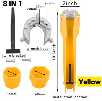 8-in-1 Sink Repair Wrench