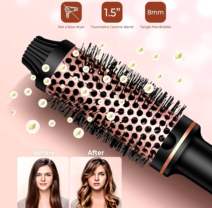 1.5 Inch Heated Hair Curling Brush