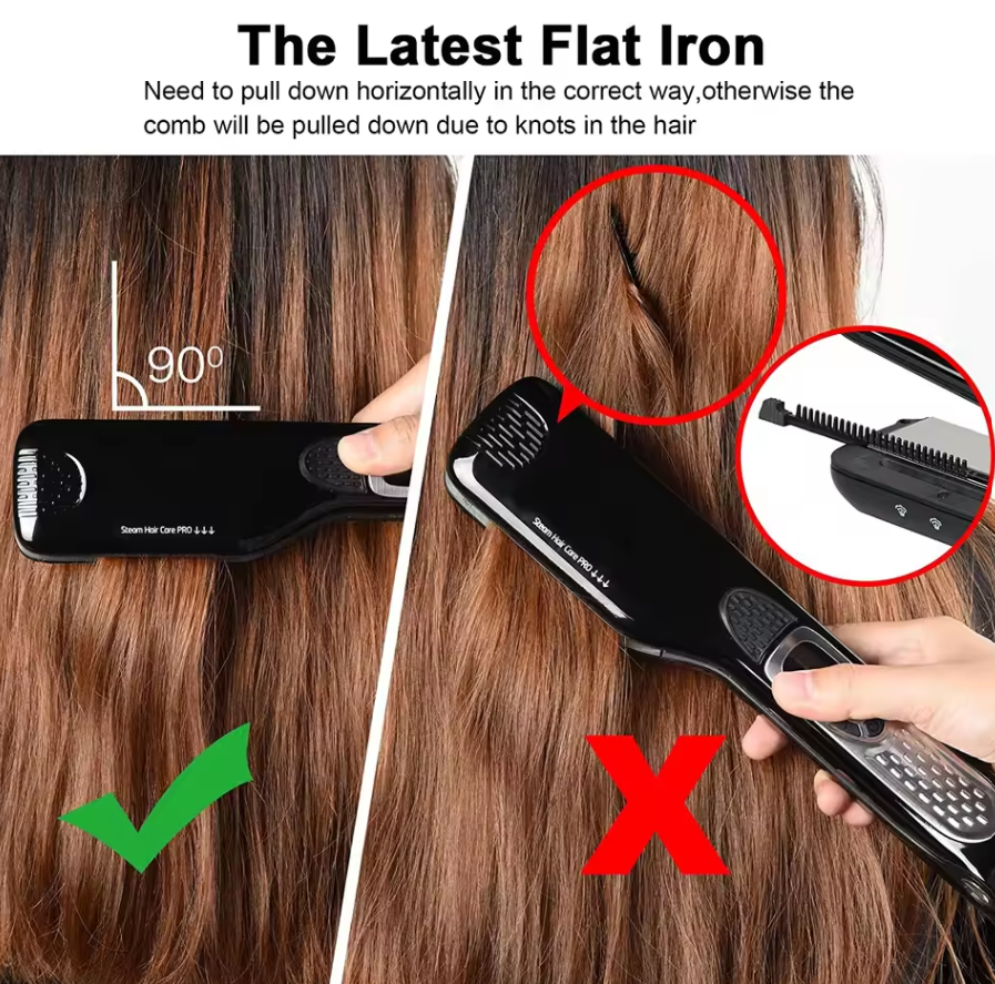 Professional Steam Hair Straightener and Curler