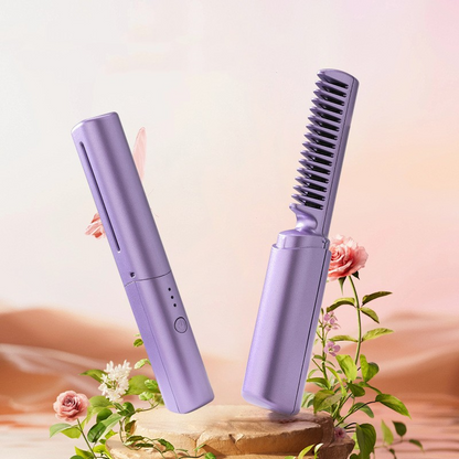 Portable Wireless Hair Straightener Comb