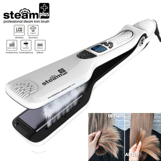 Professional Steam Hair Straightener and Curler