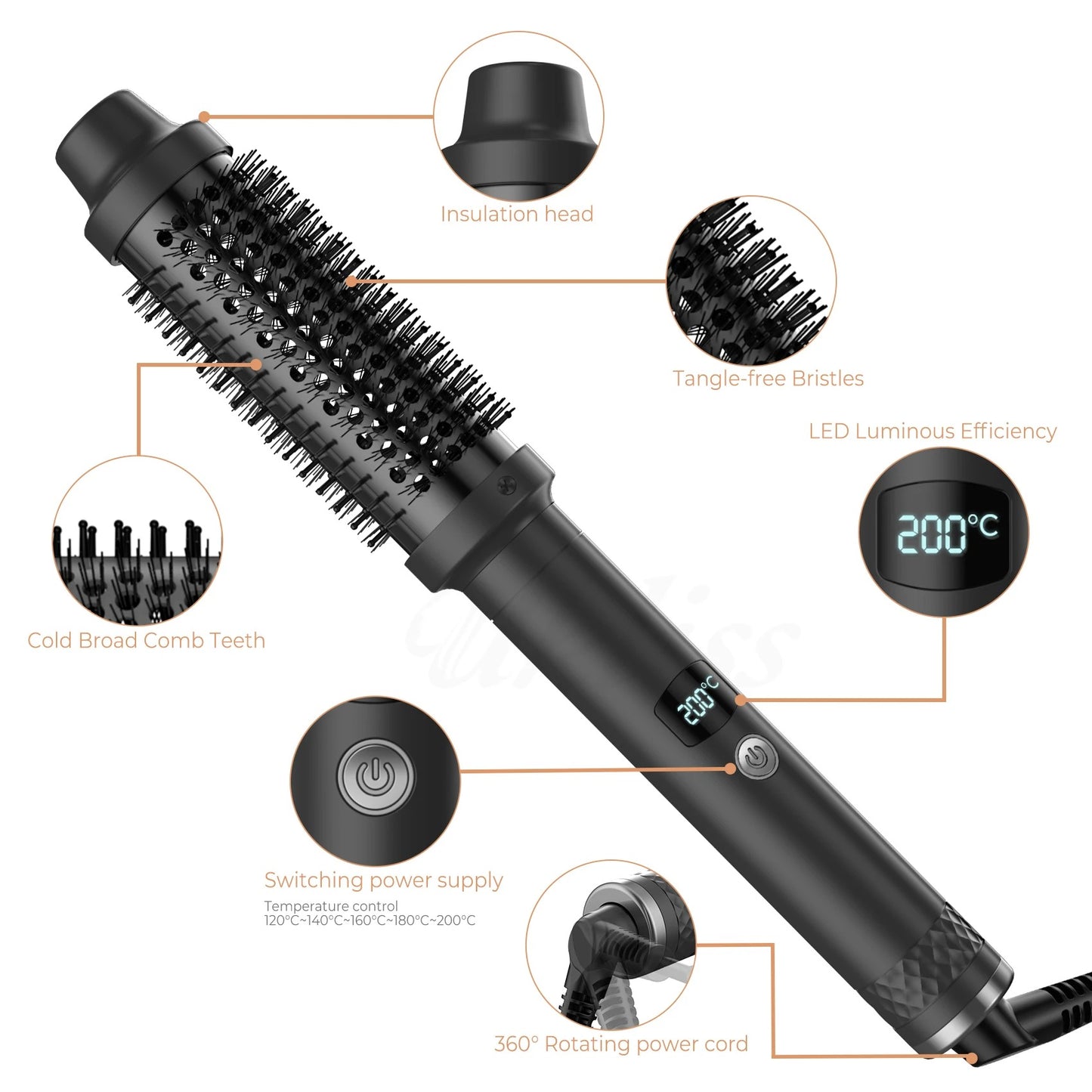 1.5 Inch Heated Curling Brush