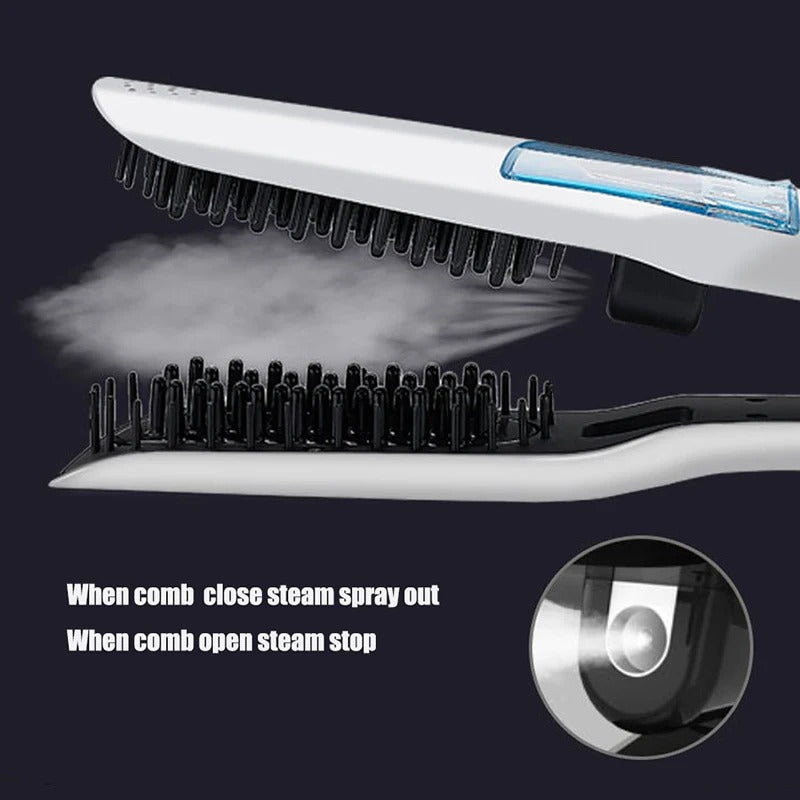 Professional Steam Hair Straightener Brush