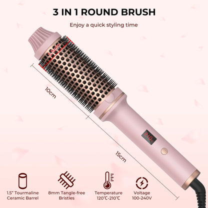 1.5 Inch Heated Hair Curling Brush